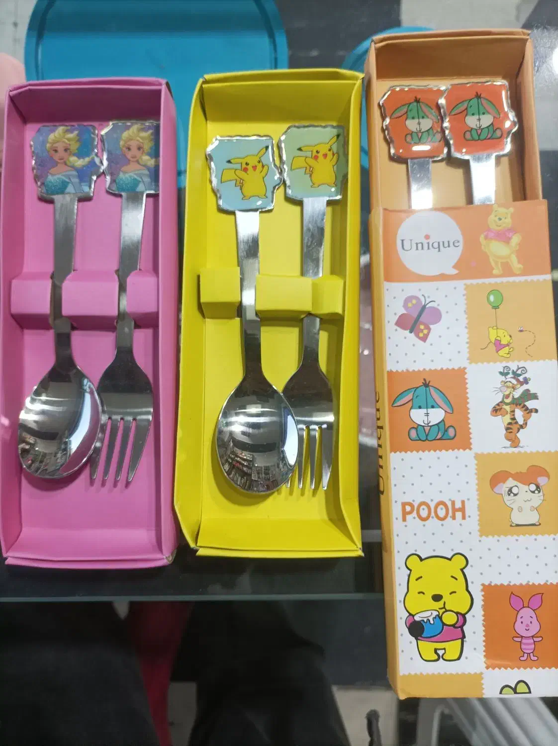 قاشق و چنگال کودک فانتزی|ظروف سرو و پذیرایی|شیراز, پودنک|دیوار