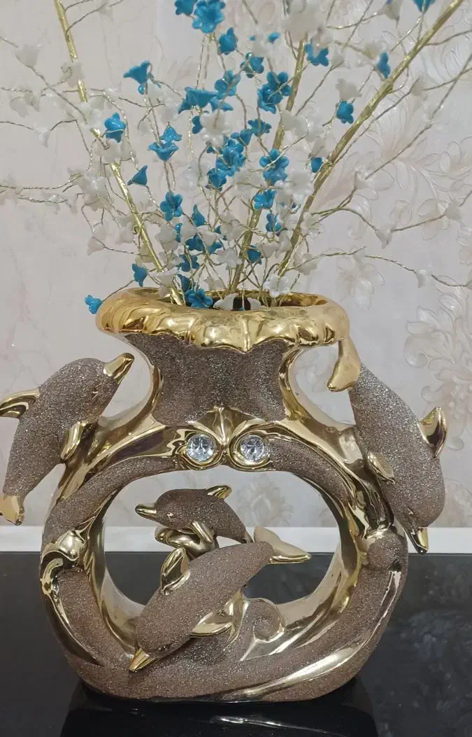 گلدان طلایی|صنایع دستی و سایر لوازم تزئینی|اهواز, فاز ۱ پادادشهر|دیوار