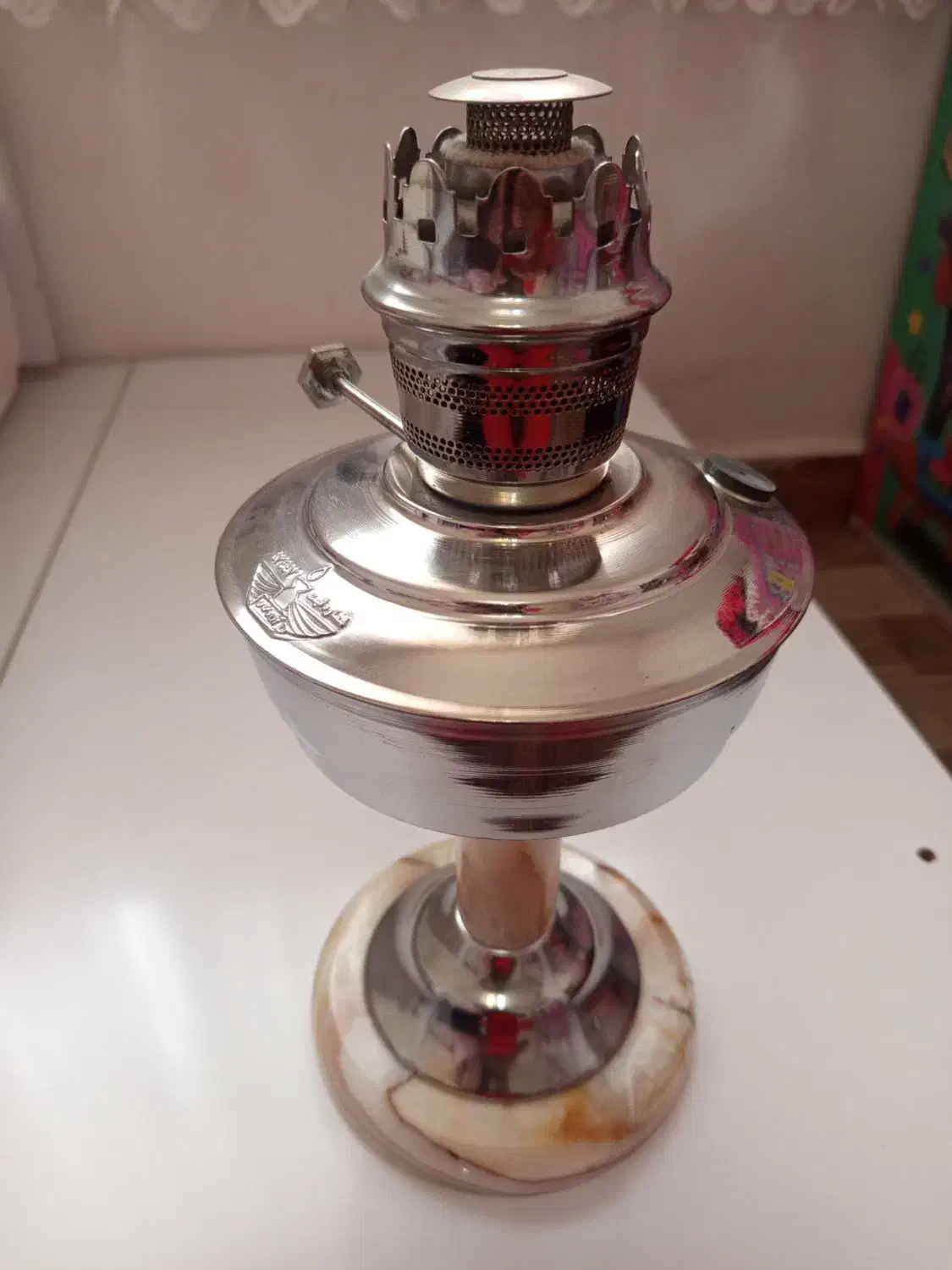 چراغ گرسوز قدیمی آکبند|کلکسیون اشیاء عتیقه|پیشوا, |دیوار