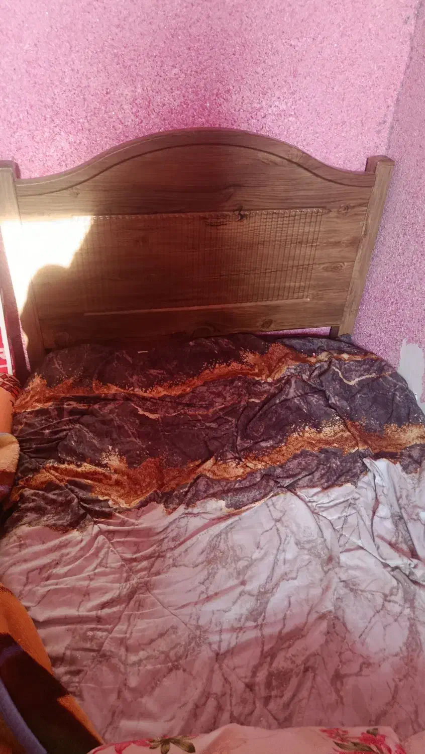 تخت یه نفره نوجوان وجوان وکمد|تخت و سرویس خواب|ملارد, |دیوار