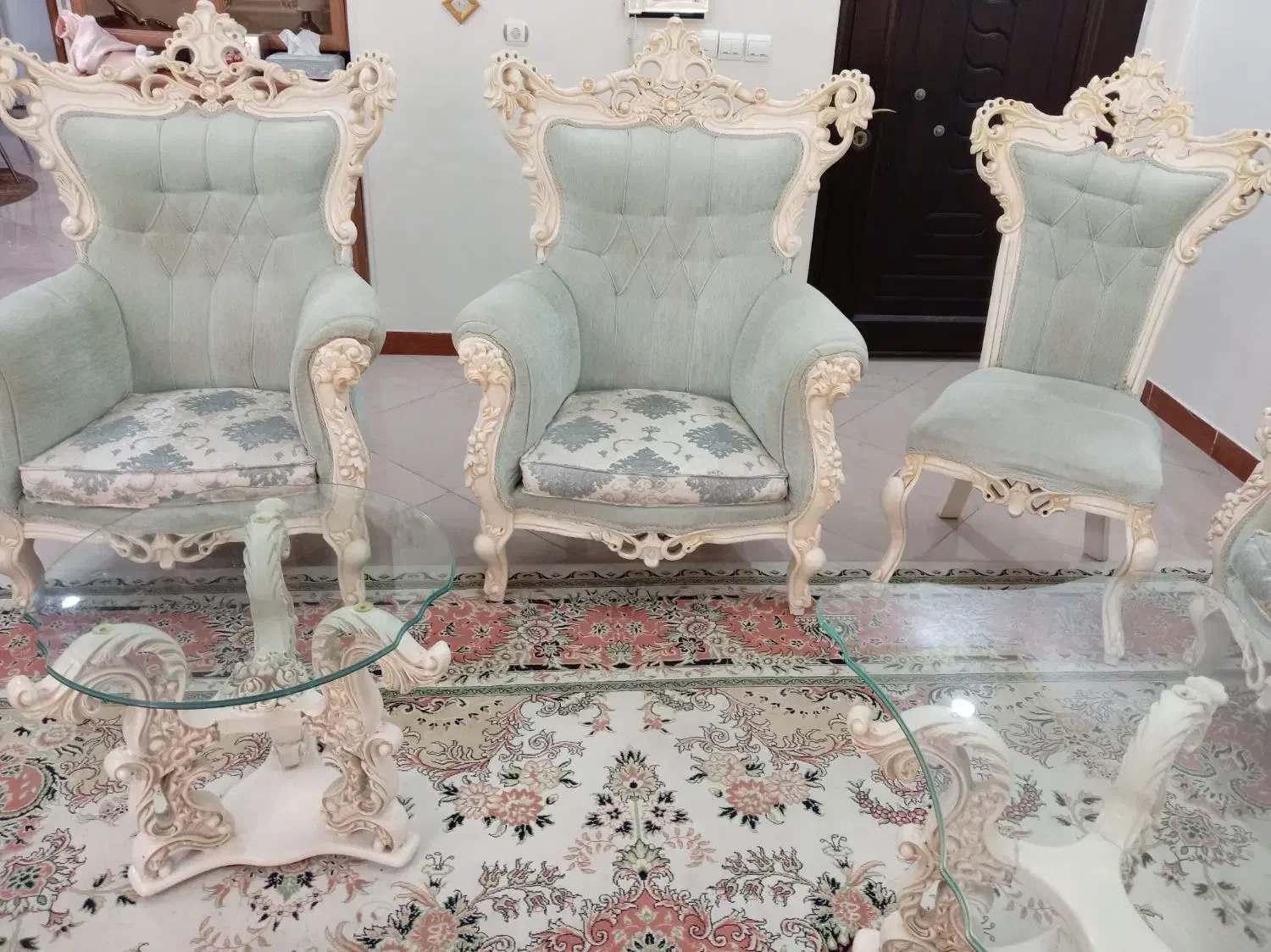 مبل سلطنتی|مبلمان خانگی و میز عسلی|قائم‌شهر, |دیوار