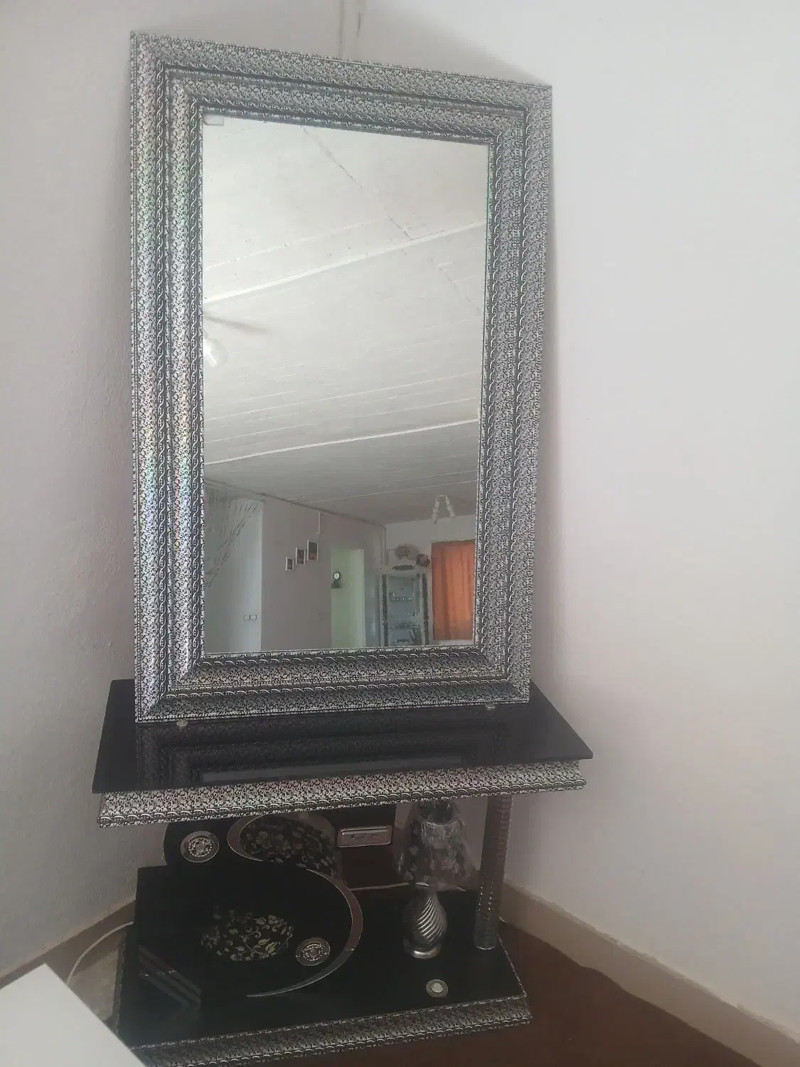 میزتلوزیون بوفه اینه شمعدان فلش خور|بوفه، ویترین، کنسول|کبودرآهنگ, |دیوار