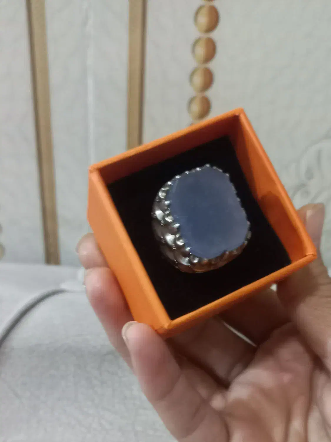 انگشتر سنگ کبودیاقوت|زیورآلات و اکسسوری|بندر ماهشهر, |دیوار