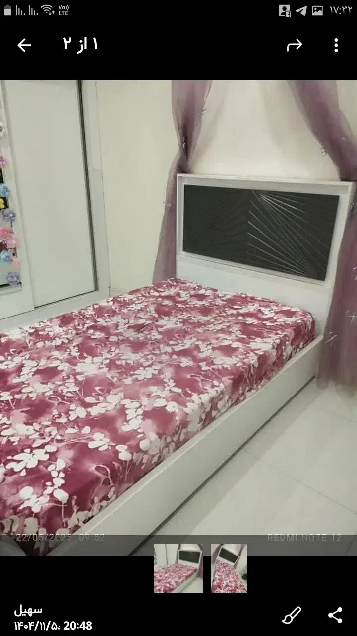 تختخواب نوجوان|تخت و سرویس خواب|باقرشهر, |دیوار