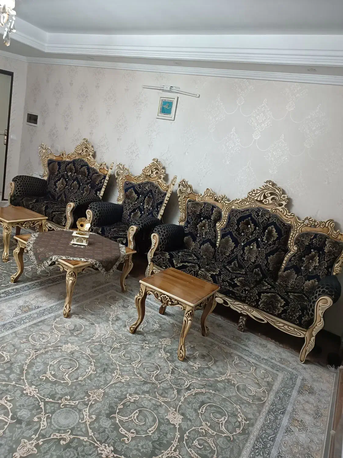 مبلمان۷نفره بامیزوعسلی|مبلمان خانگی و میز عسلی|تهران, دولتخواه جنوبی|دیوار