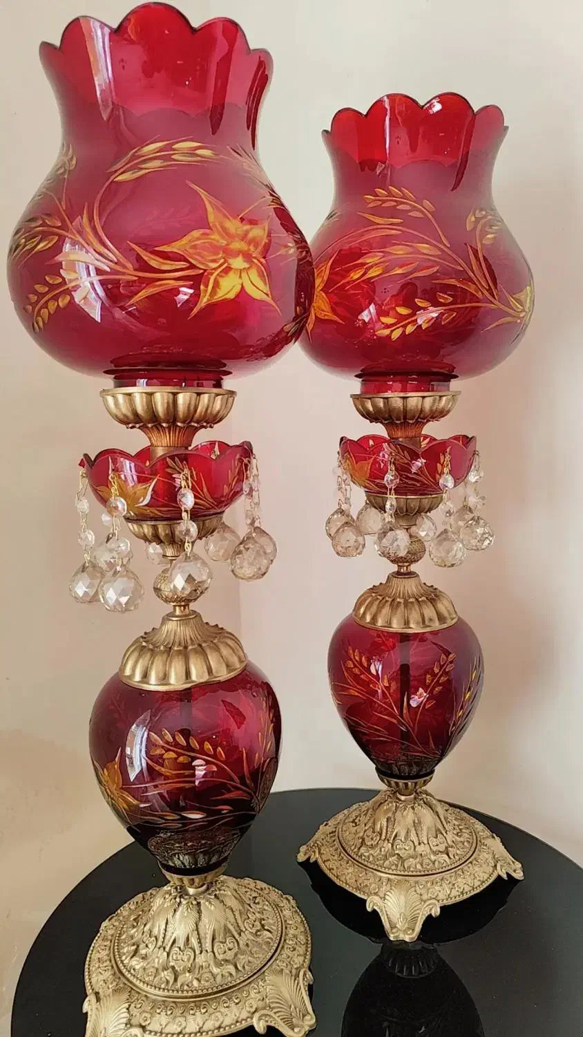 شمعدانی لاله قاجار|کلکسیون اشیاء عتیقه|کرمانشاه, |دیوار