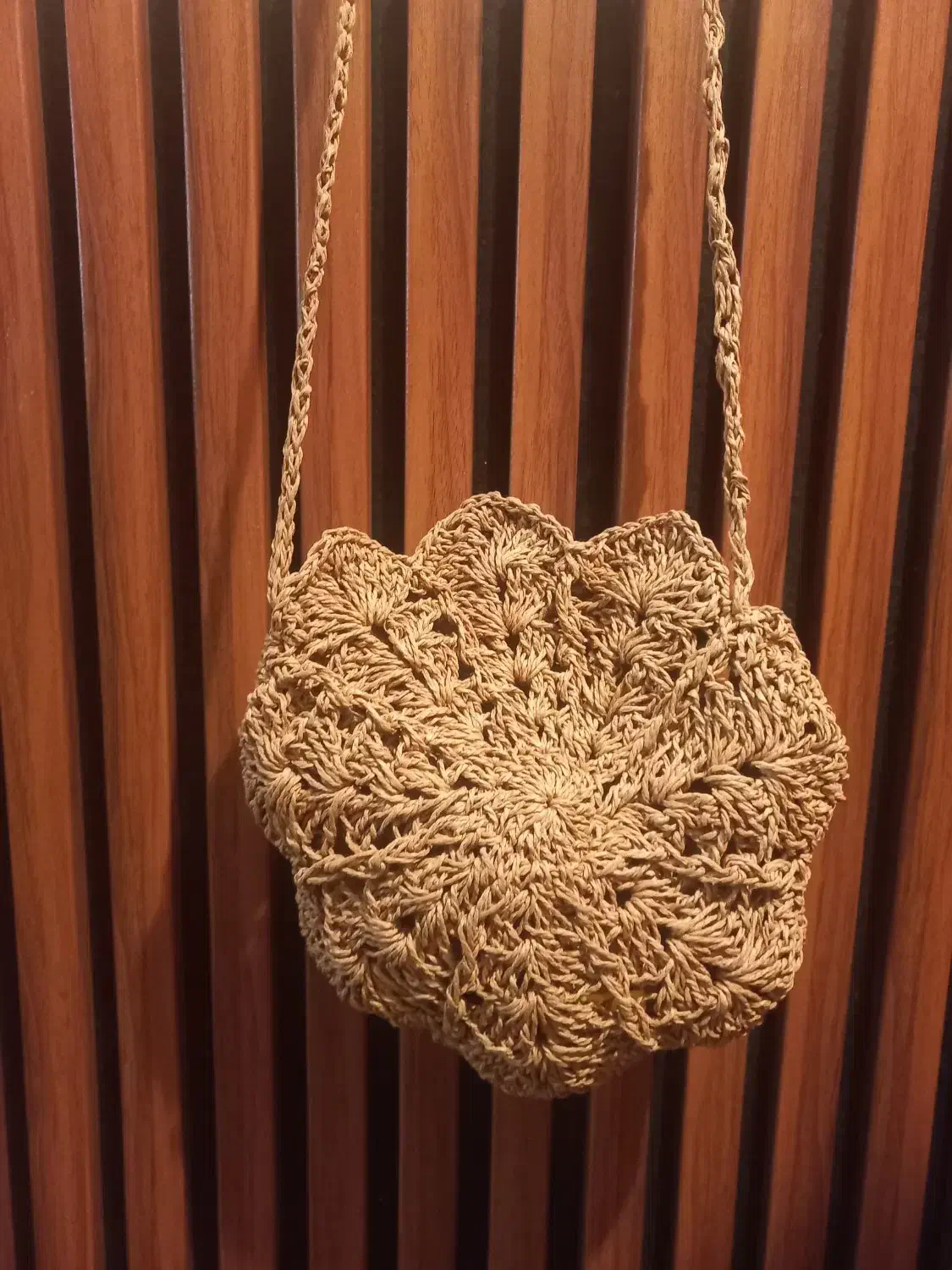 کیف رافیا*مکرومه*|کیف، کفش، کمربند|رشت, معلم|دیوار