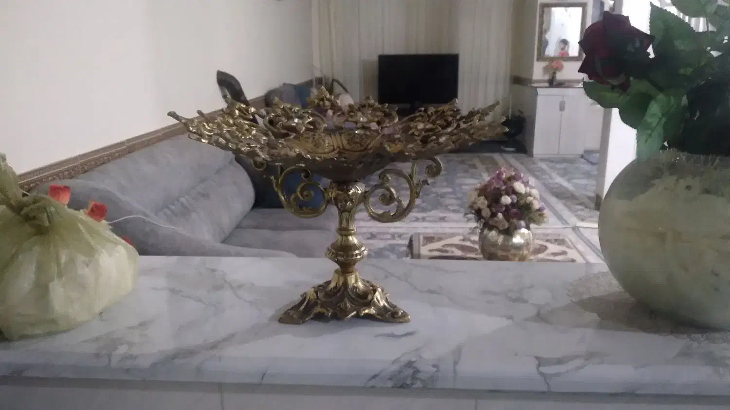 جامیوه بزرگ برنز|ظروف سرو و پذیرایی|کوهدشت, |دیوار