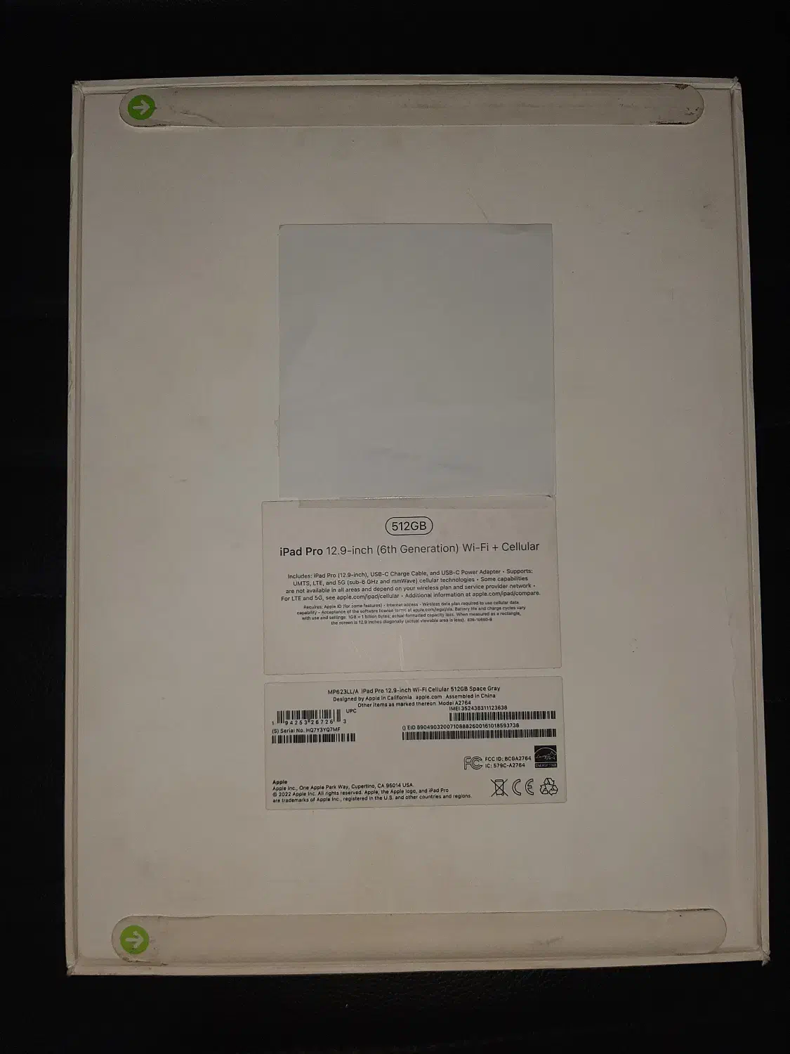 I pad 12.9 2022 آکبند 512 و 5G|تبلت|تهران, فلسطین (میدان انقلاب)|دیوار