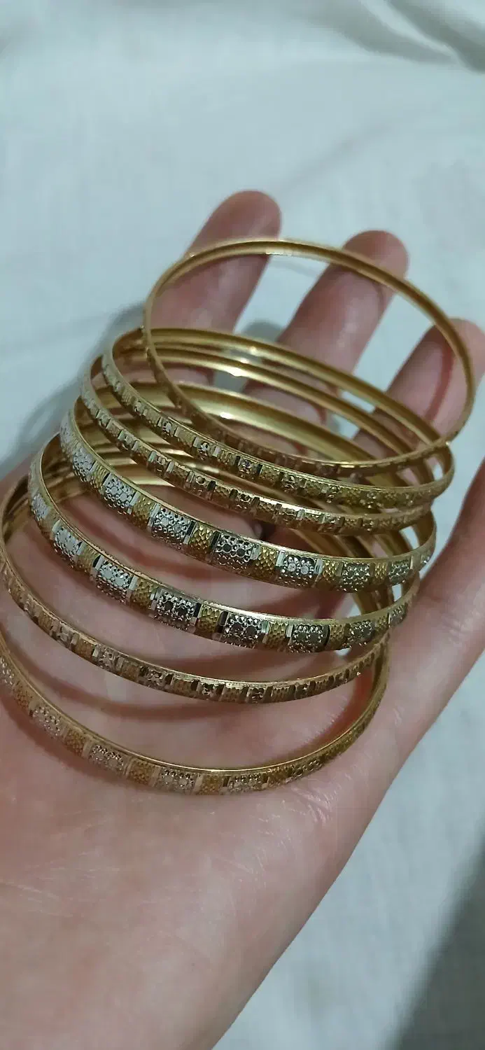 ۷تا النگو بدلیجات تخفیف داره سایزه ۲|بدلیجات|قزوین, |دیوار