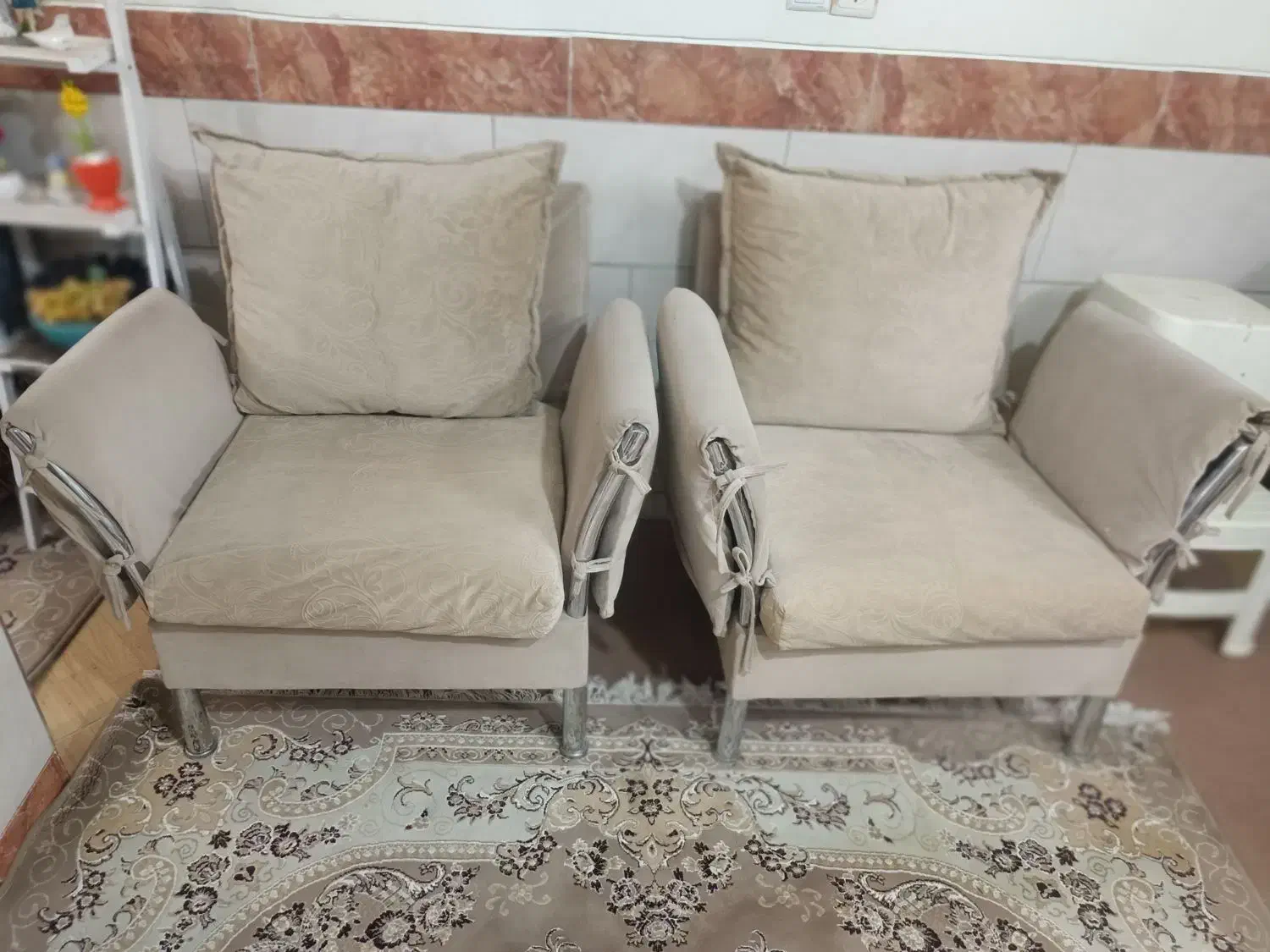 مبل راحتی جنس استیل|مبلمان خانگی و میز عسلی|اراک, |دیوار