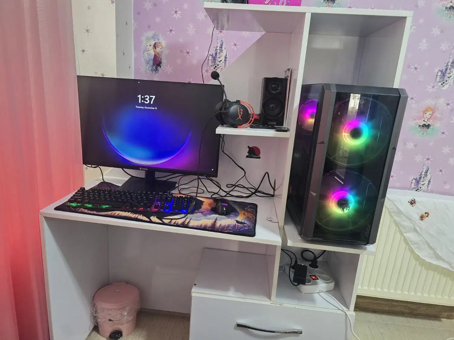 کیس گیمین مانیتور ۲۷ فورکی|رایانه رومیزی|بانه, |دیوار