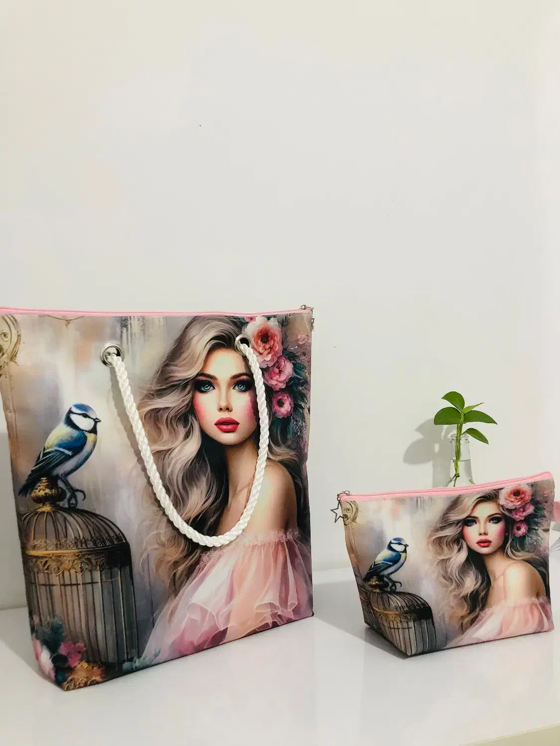 ست کیف دستی با کیف ارایش|صنایع دستی و سایر لوازم تزئینی|میاندوآب, |دیوار