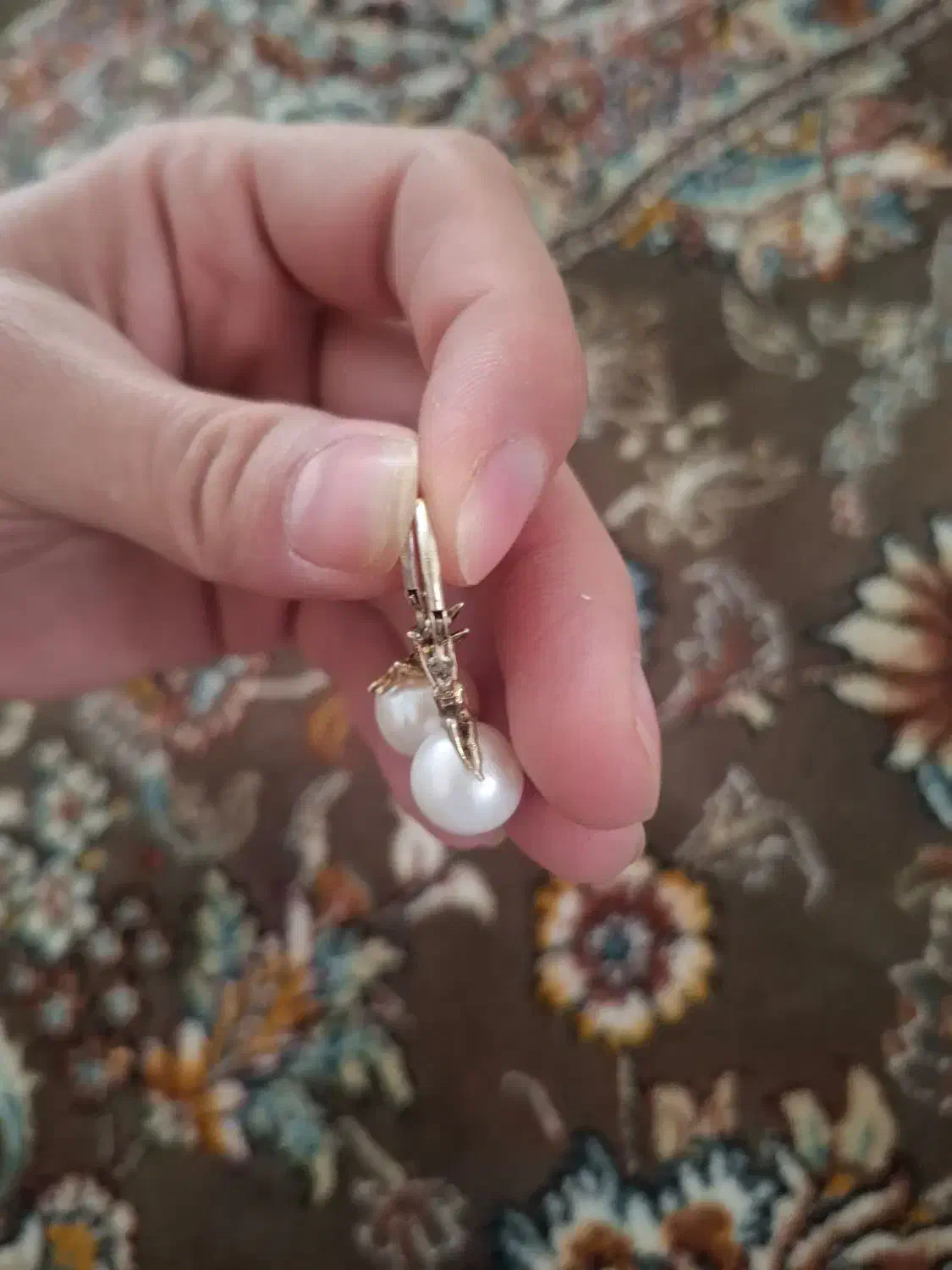 گوشواره نقره و مروارید پرورشی|جواهرات|مشهد, موسوی قوچانی|دیوار