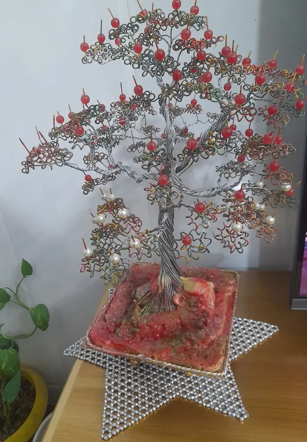 گل سیمی مصنوعی|گل مصنوعی|قم, ولیعصر|دیوار