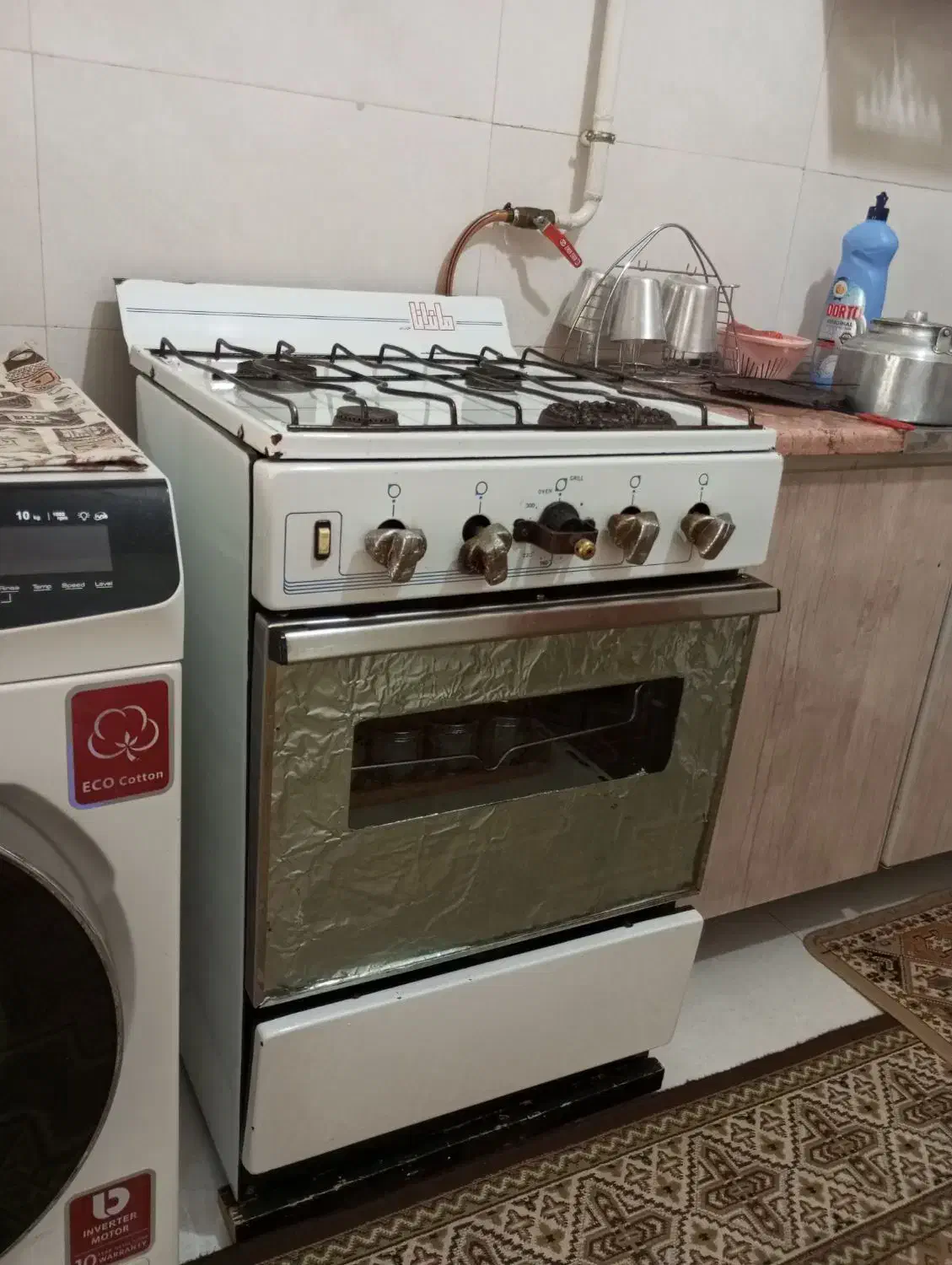 اجاق گاز با فر سالم و واقعی|اجاق گاز و لوازم برقی پختوپز|صحنه, |دیوار