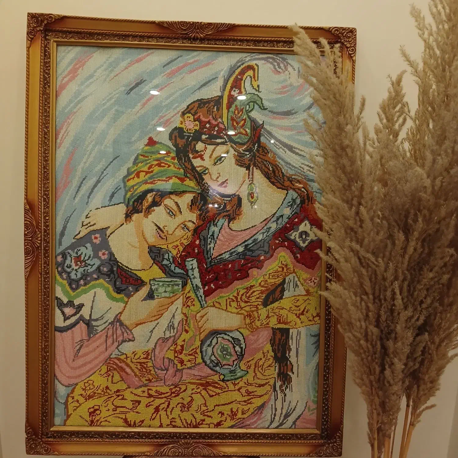 تابلو کوبلن لیلی و مجنون|تابلو فرش|تهران, شهرک چیتگر|دیوار