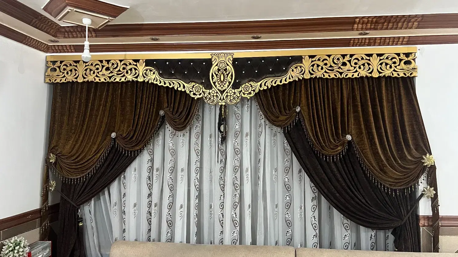 پرده|پرده، رانر، رومیزی|چاه مبارک, |دیوار