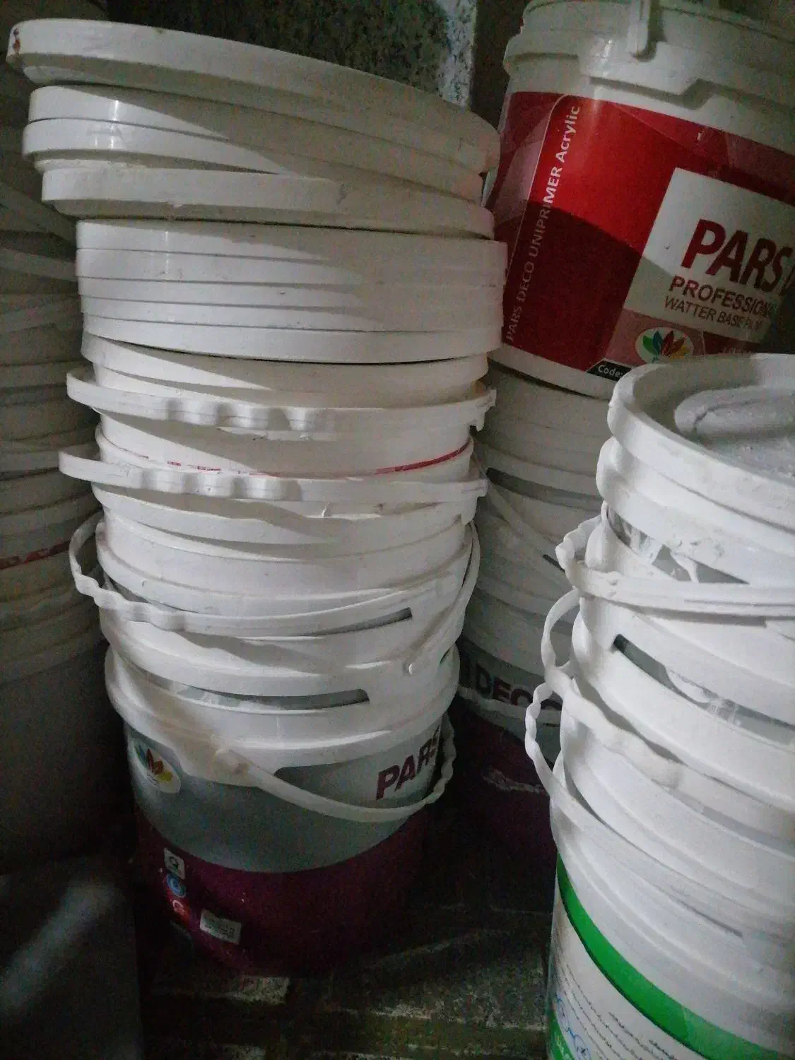 سطل رنگ|ظروف نگهدارنده، پلاستیکی، یکبارمصرف|گنبد کاووس, |دیوار