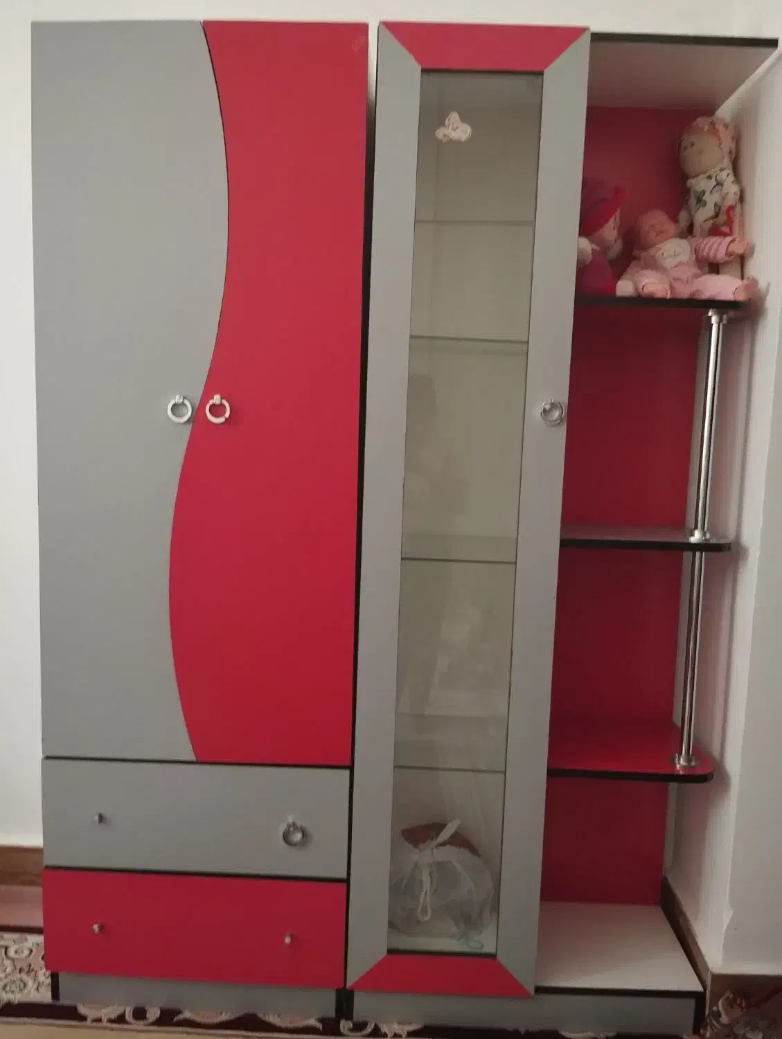 کمد دو تیکه|جاکفشی، کمد، دراور|قیدار, |دیوار