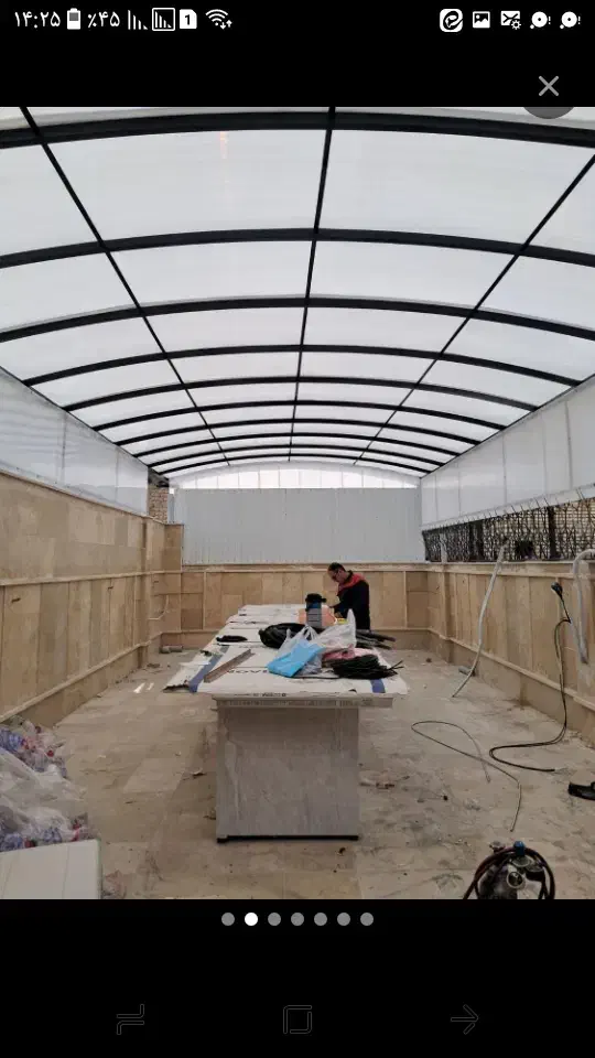 اجرای سقف‌پلی کربنات باران گیر سایبان|خدمات پیشه و مهارت|کاشان, فاز ۲ ناجی آباد|دیوار