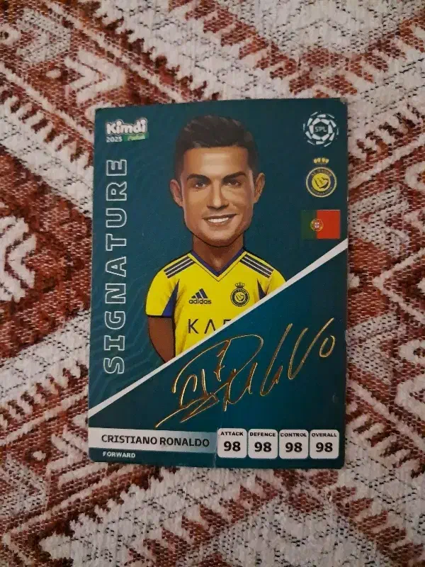 کارت کیمدی رونالدو امضا طلایی|اسباببازی|بم, |دیوار