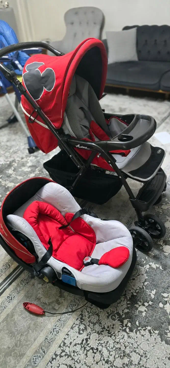 کالسکه کریر گود بی بی اسپرت قرمز و مشکی|کالسکه و لوازم جانبی|تهران, هروی|دیوار