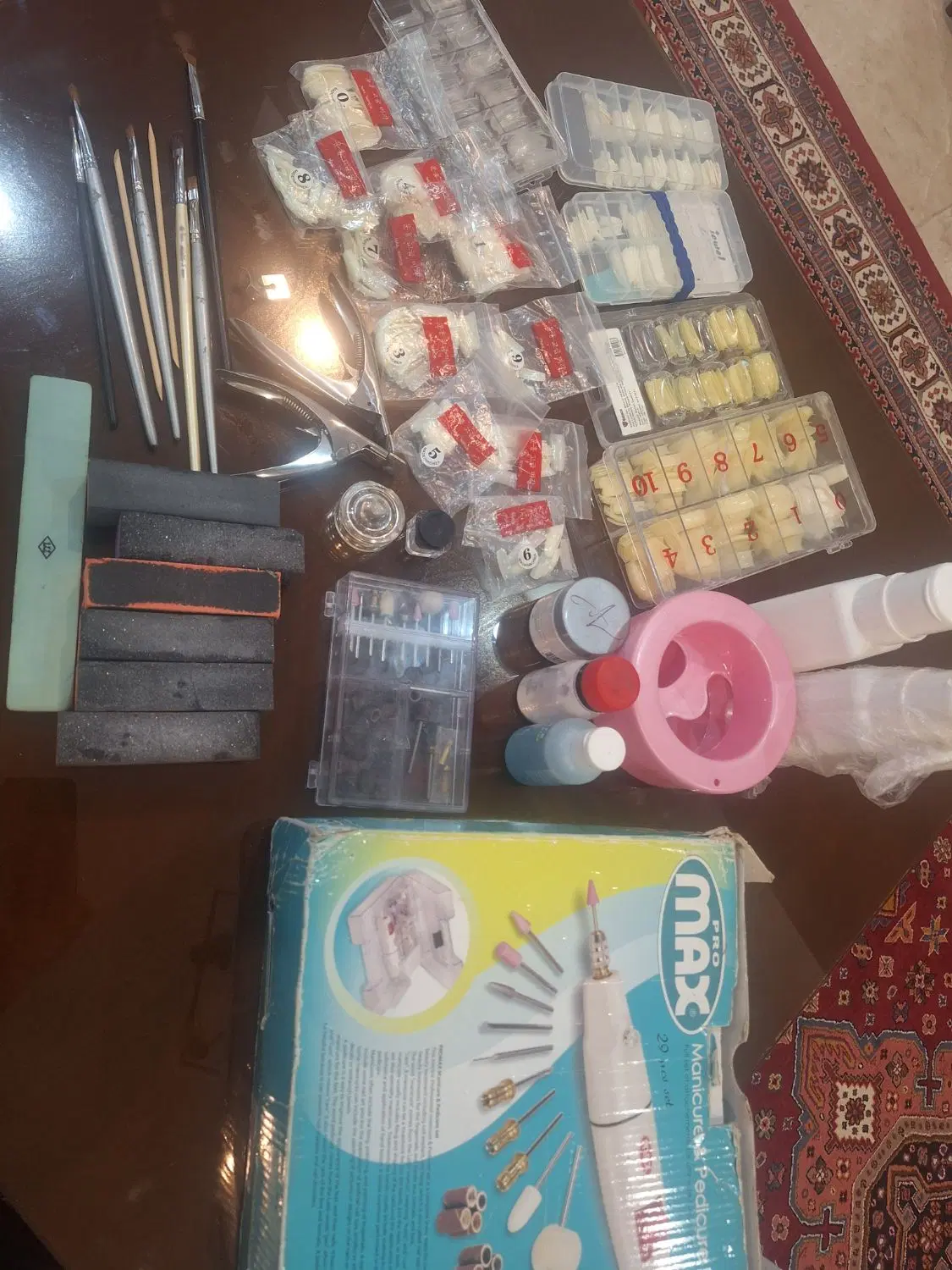 ست کاشت ناخن(سوهان برقی،تیپ،ابزار)|آرایشگاه و سالنهای زیبایی|تهران, حکیمیه|دیوار