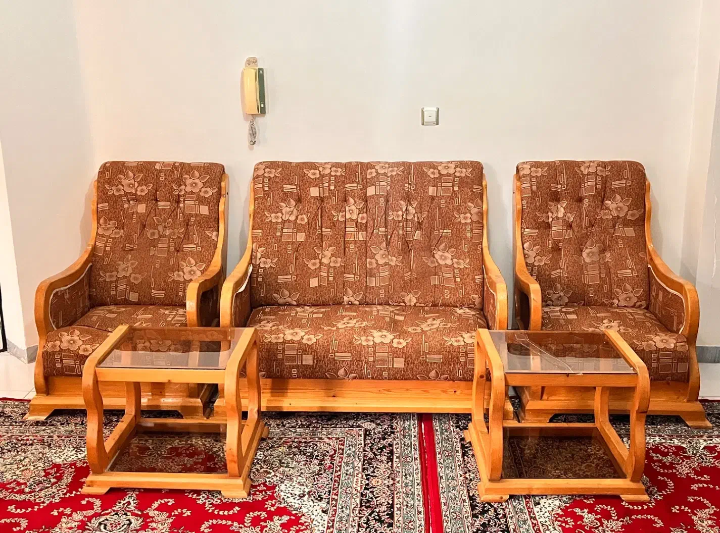 مبل ۸ نفره + میز وسط و عسلی ۳ تایی|مبلمان خانگی و میز عسلی|تنکابن, |دیوار