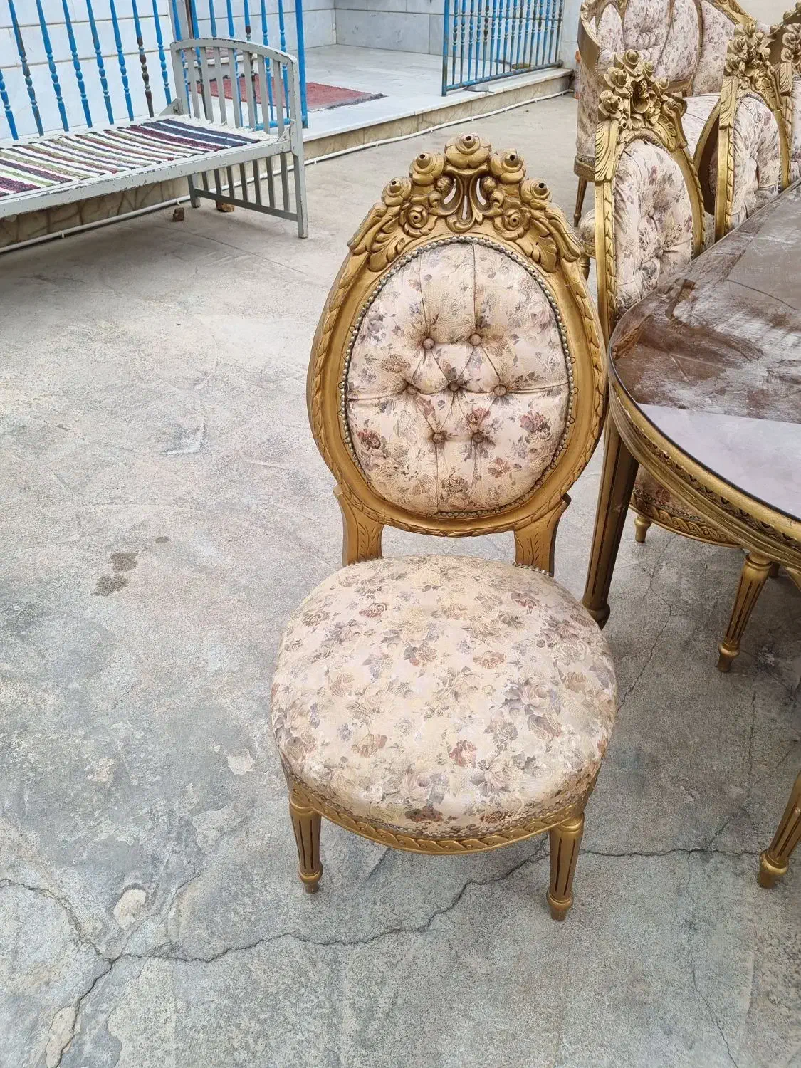 مبلمان سلطنتی بامیز غذا خوری ۱۲ نفر|مبلمان خانگی و میز عسلی|آق قلا, |دیوار