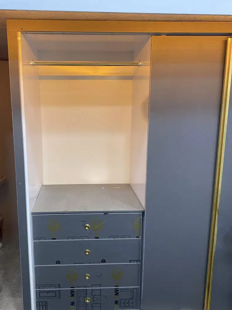 کمد دیواری ریلی و دوتاکابینت سه متری|جاکفشی، کمد، دراور|آبیک, |دیوار