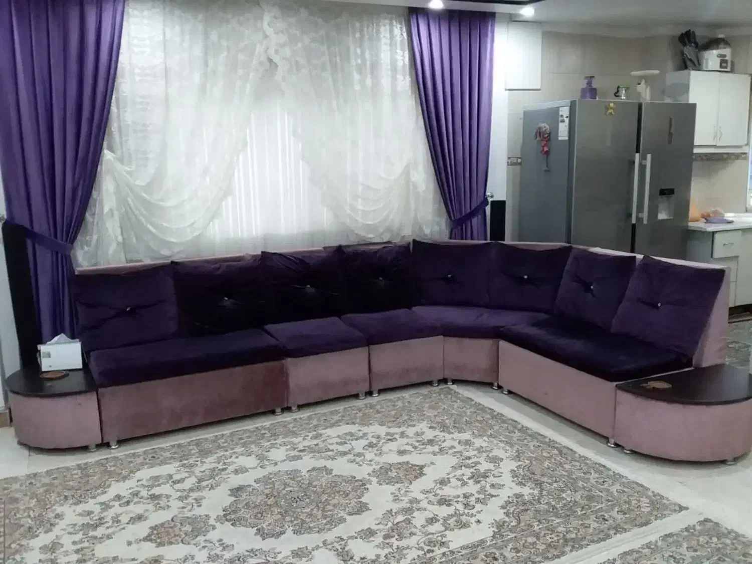 مبل ال مخمل تمیز|مبلمان خانگی و میز عسلی|بابل, |دیوار