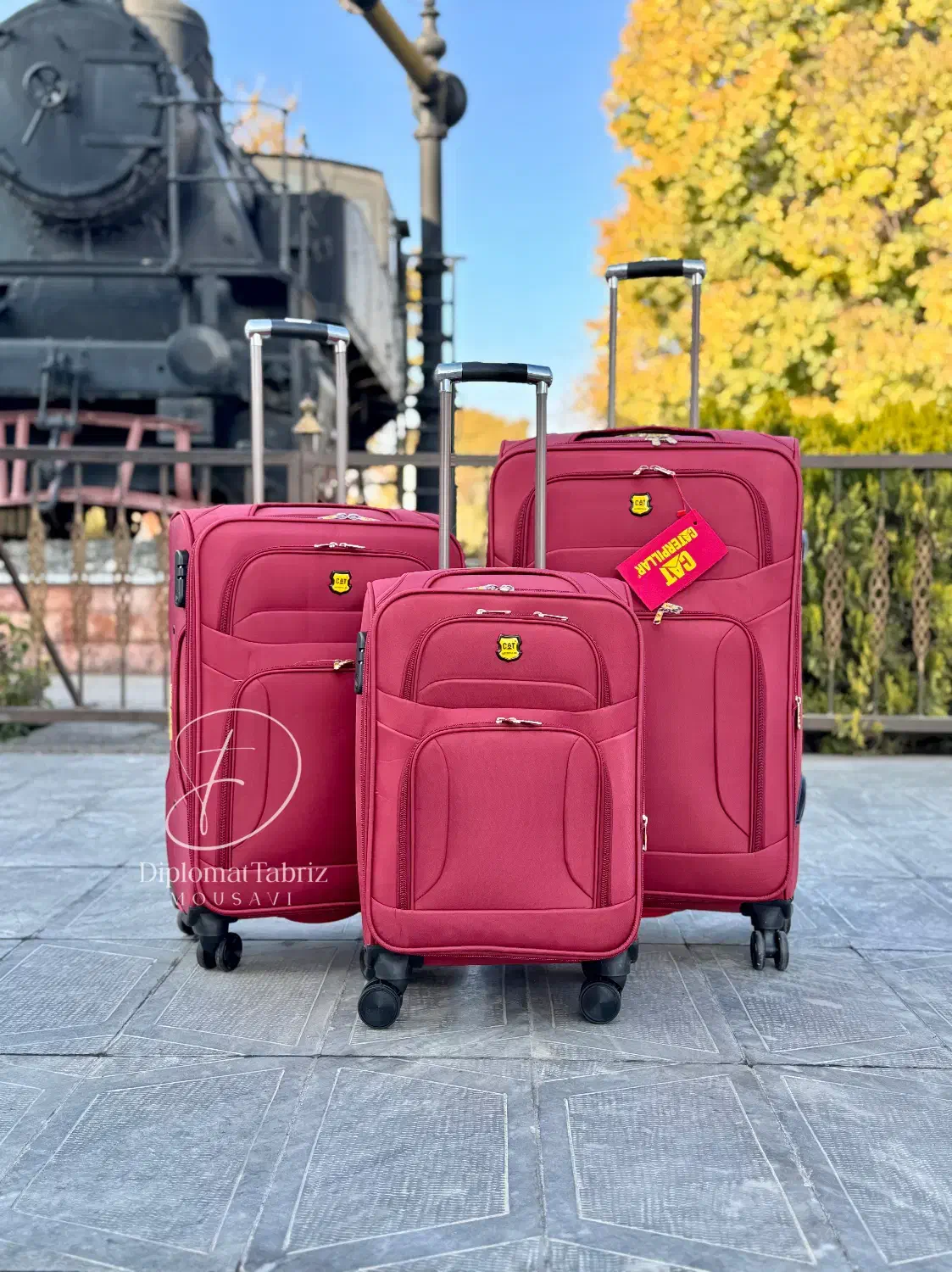 چمدان کاترپیلار چهارچرخ / وارداتی اقتصادی|کیف، کفش، کمربند|تبریز, |دیوار