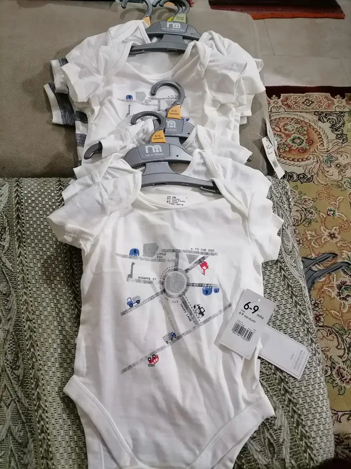 لباس نوزادی زیر دکمه ای از 1ماهگی تا یک سالگی|کفش و لباس بچه|بابل, |دیوار