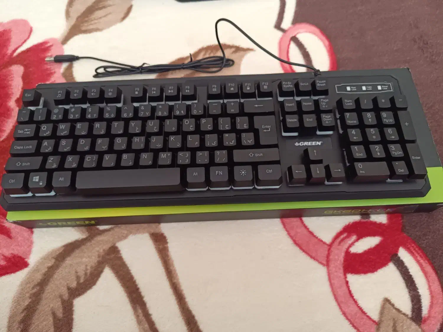 کیبورد سیم دار مارک GREEN|قطعات و لوازم جانبی رایانه|جوانرود, |دیوار