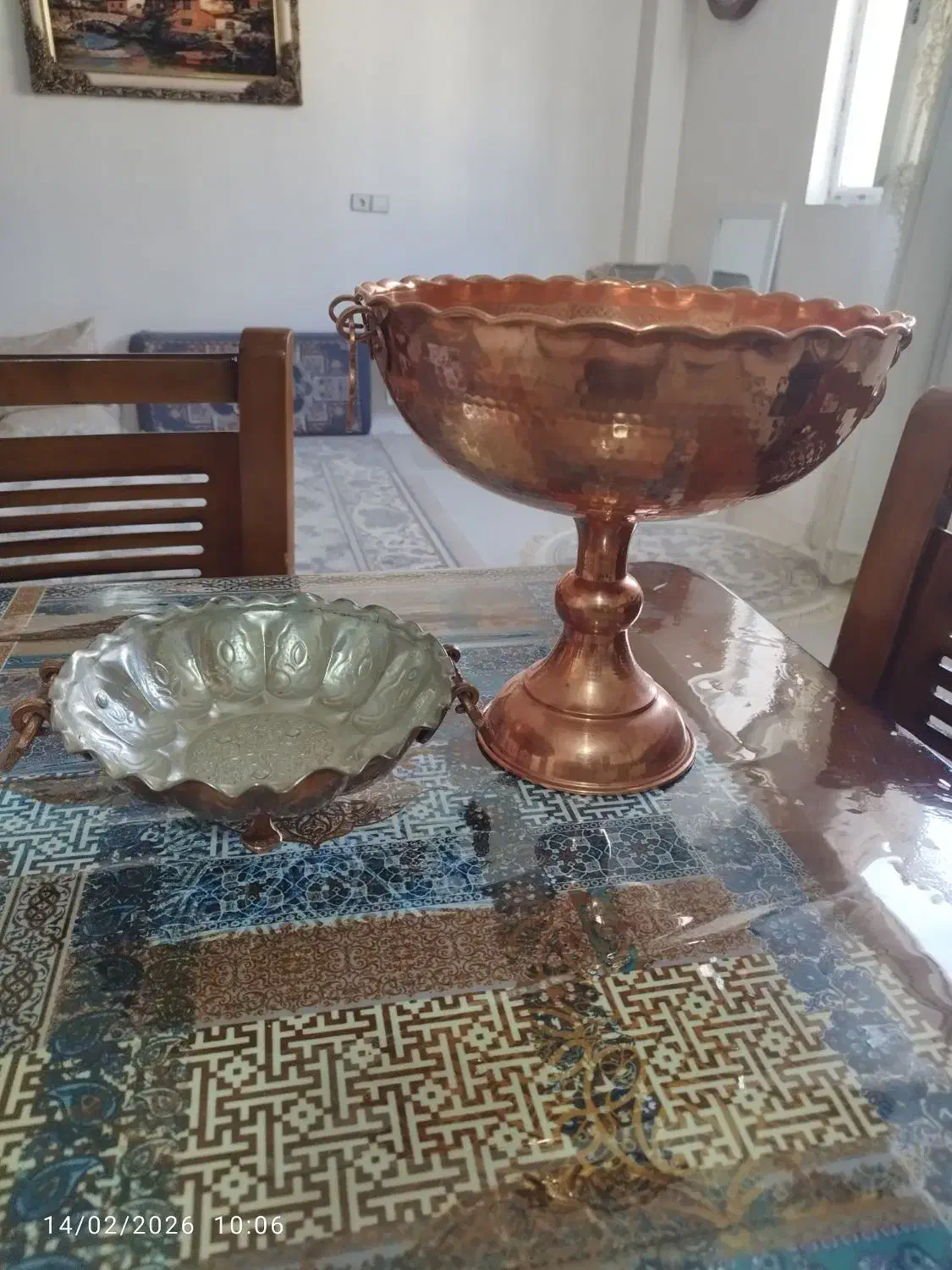 ظروف مسی|ظروف سرو و پذیرایی|خرم‌آباد, |دیوار