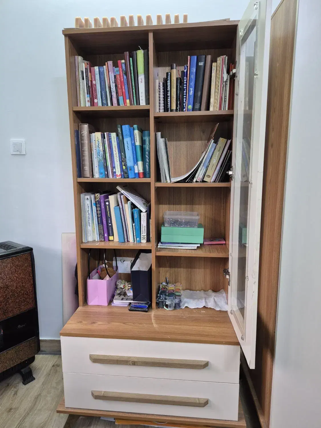 کمد لباس و کتابخونه|جاکفشی، کمد، دراور|قائم‌شهر, |دیوار