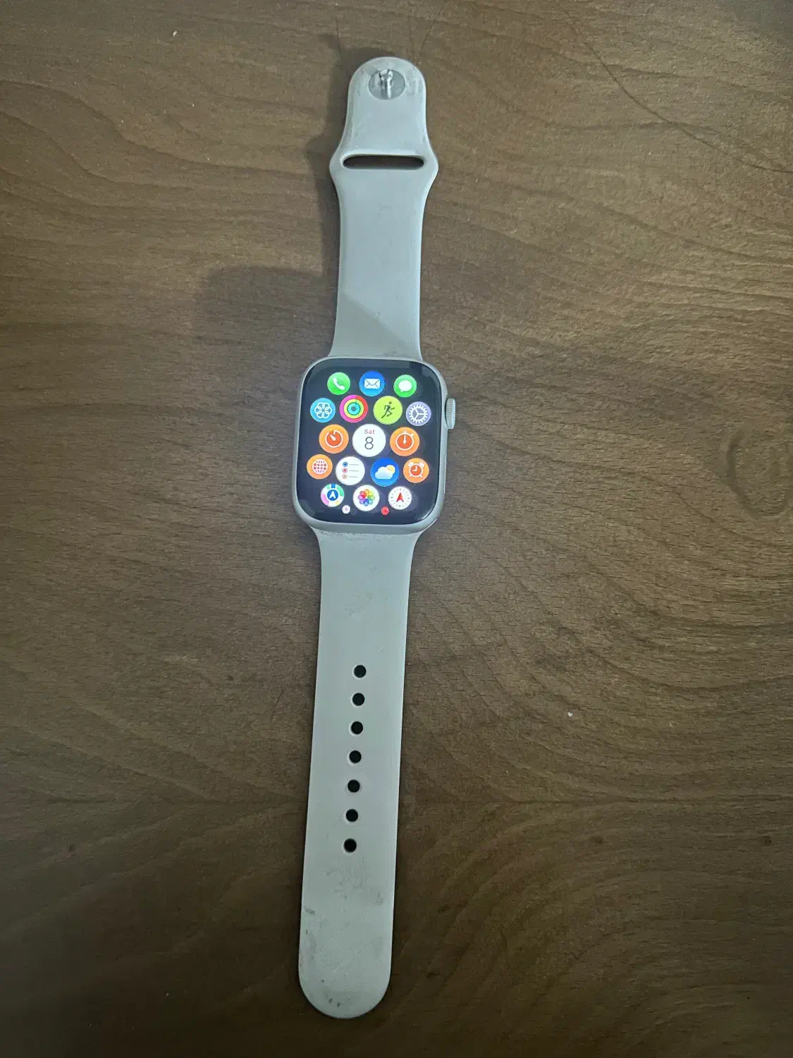 اپل واچ سری ۹ استارلایت سایز ۴۵|لوازم جانبی موبایل و تبلت|قائم‌شهر, |دیوار