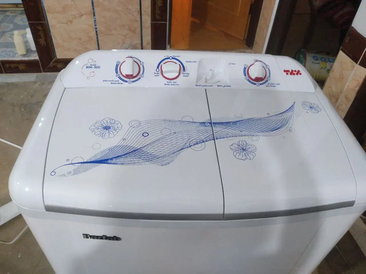 ماشین لباسشویی دو قلو برفاب|ماشین لباسشویی و خشک‌کن لباس|نهاوند, |دیوار