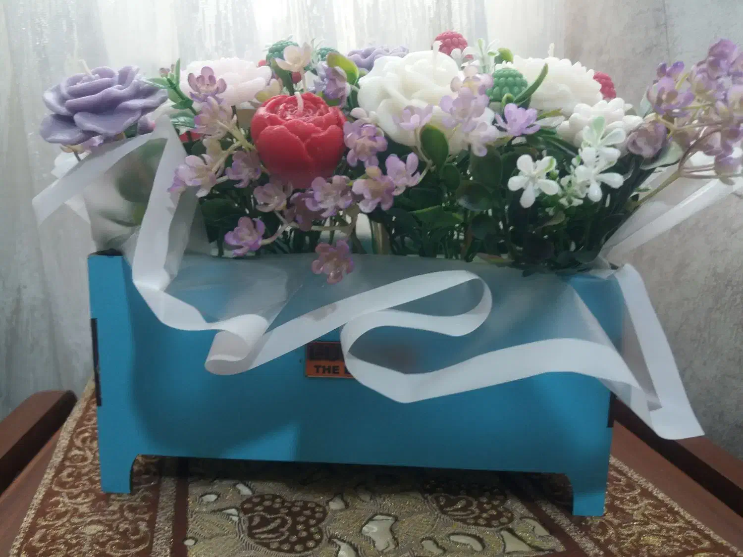 باکس گل شمعی بسیار زیبا|صنایع دستی و سایر لوازم تزئینی|شیراز, شهرک سراج‎|دیوار