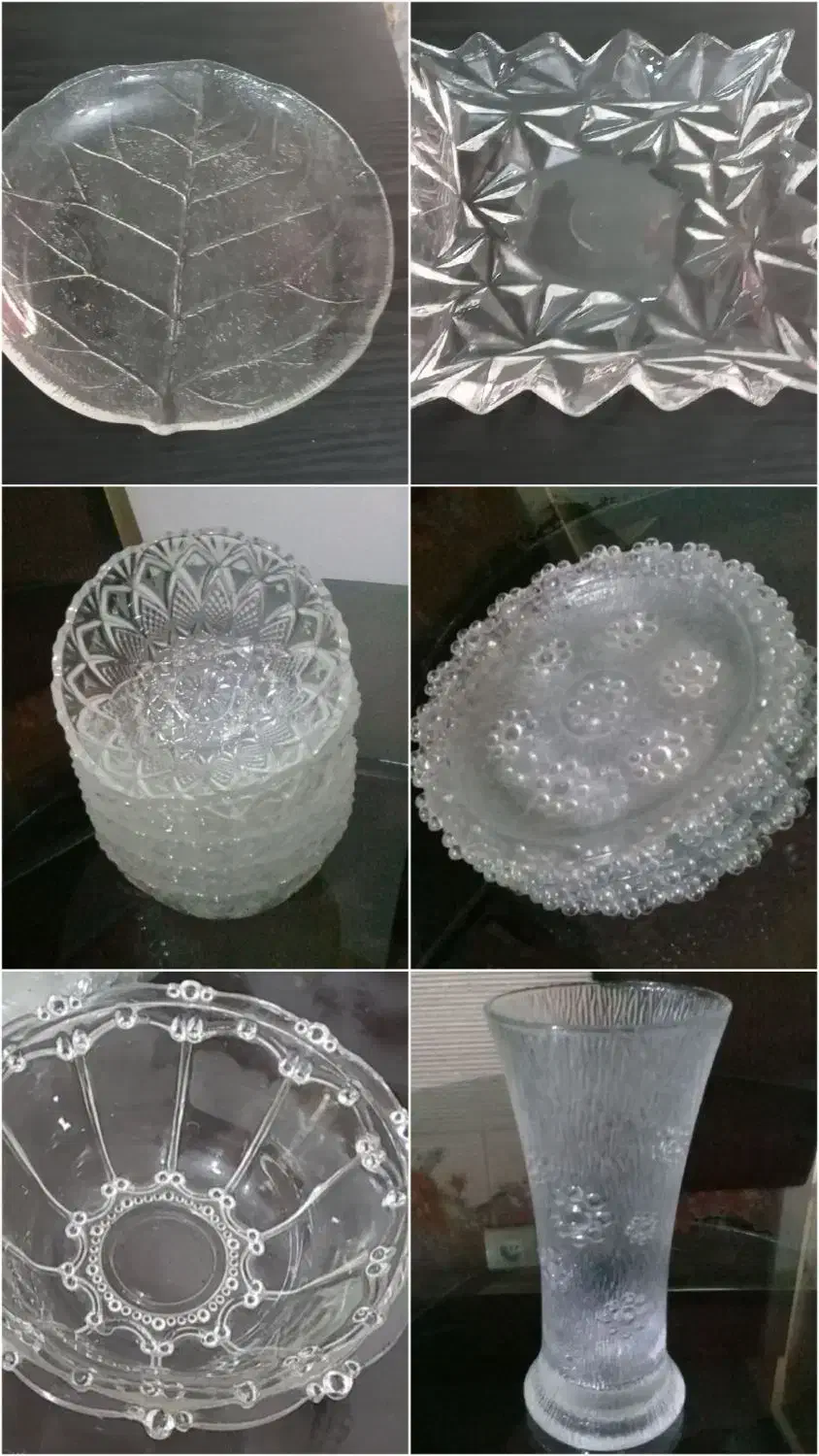 میوه خوری والترکریستال رنگی۴۰قلم ظرف مناسب باغ۲۲۰۰|ظروف سرو و پذیرایی|شهریار, شهریار|دیوار