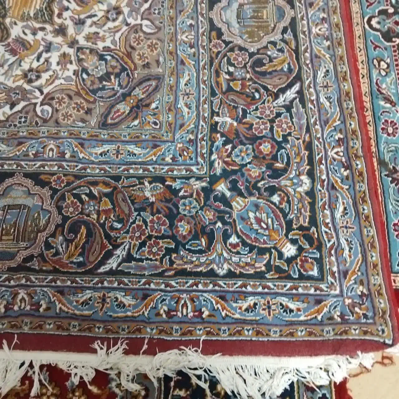 قالی 12 متری|فرش|قم, امامزاده ابراهیم|دیوار