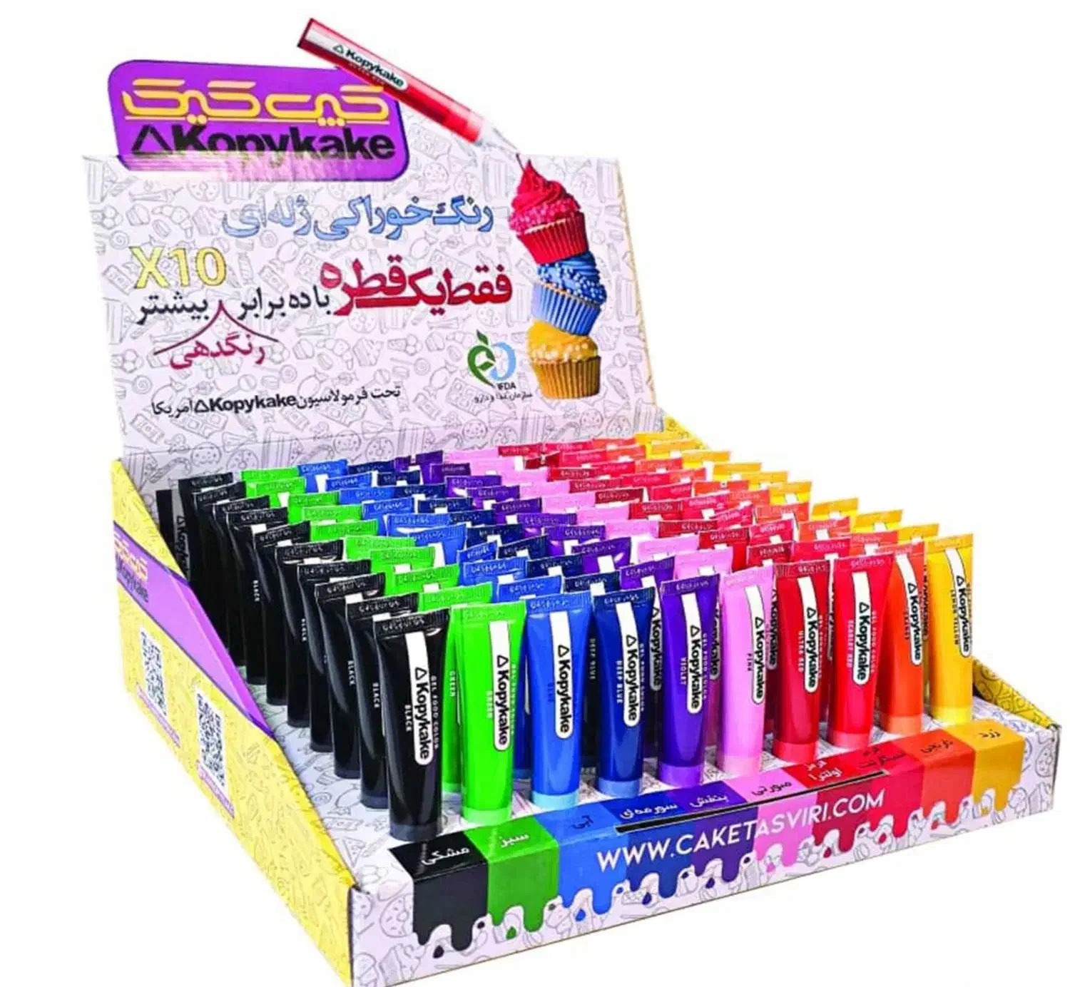 رنگ ژله ای خوراکی برند کپی کیک|خوردنی و آشامیدنی|گلبهار, شهر جدید گلبهار|دیوار