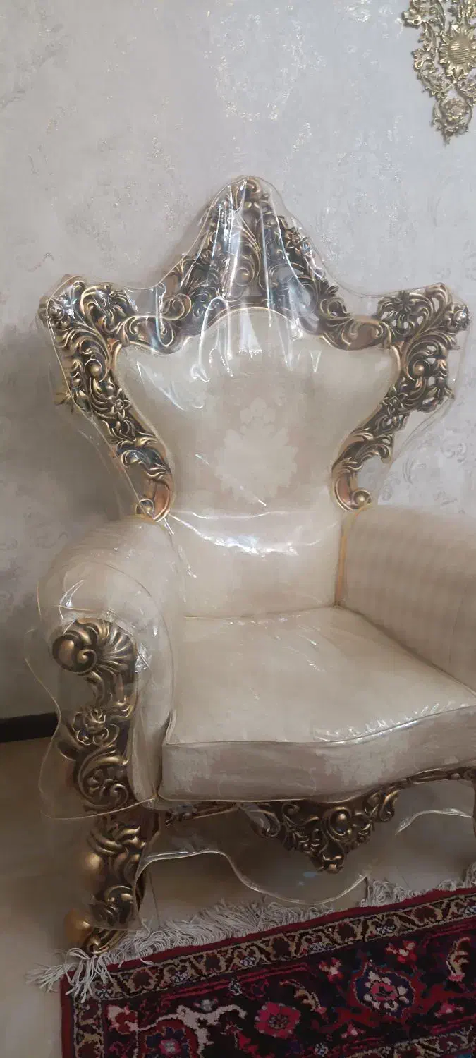 مبل استیل ۹ نفره چوب گردو|مبلمان خانگی و میز عسلی|فردیس, منظریه|دیوار