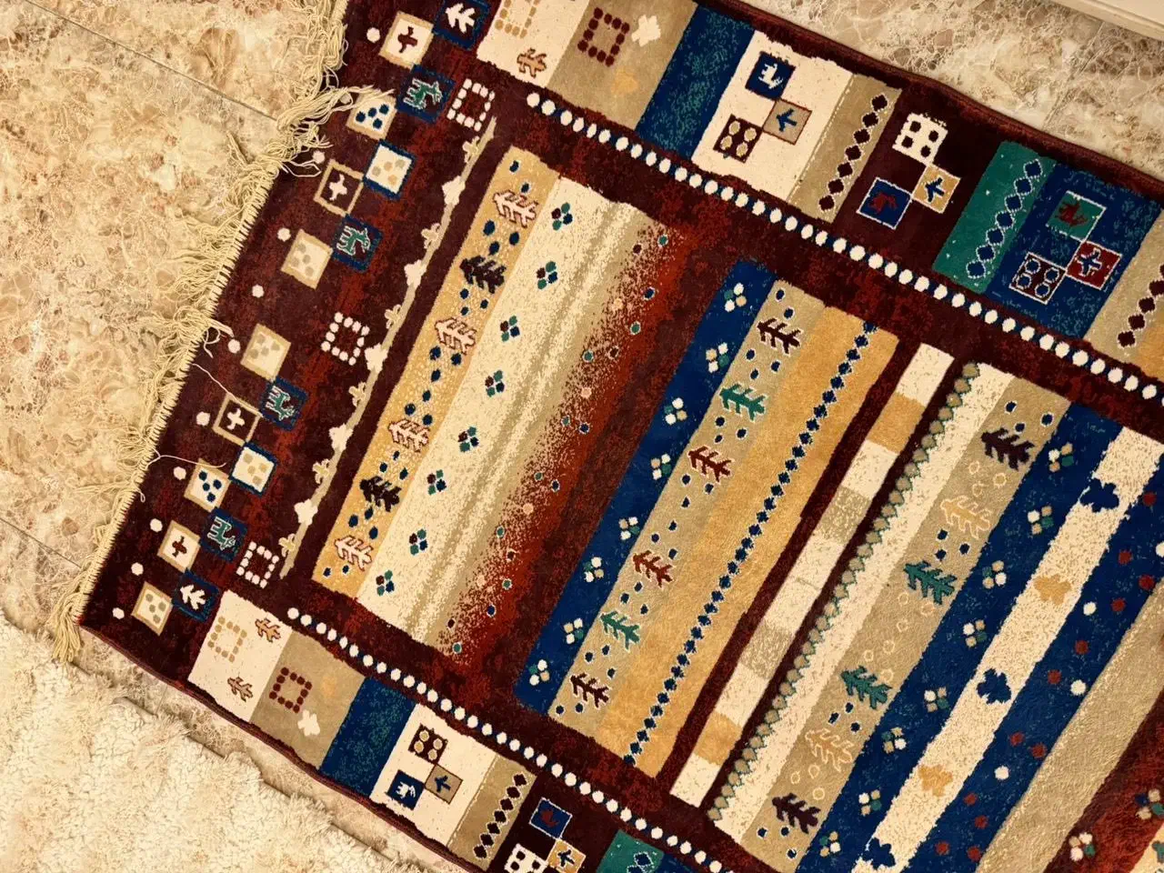 قالی یک در یک و نیم|فرش|رودسر, |دیوار