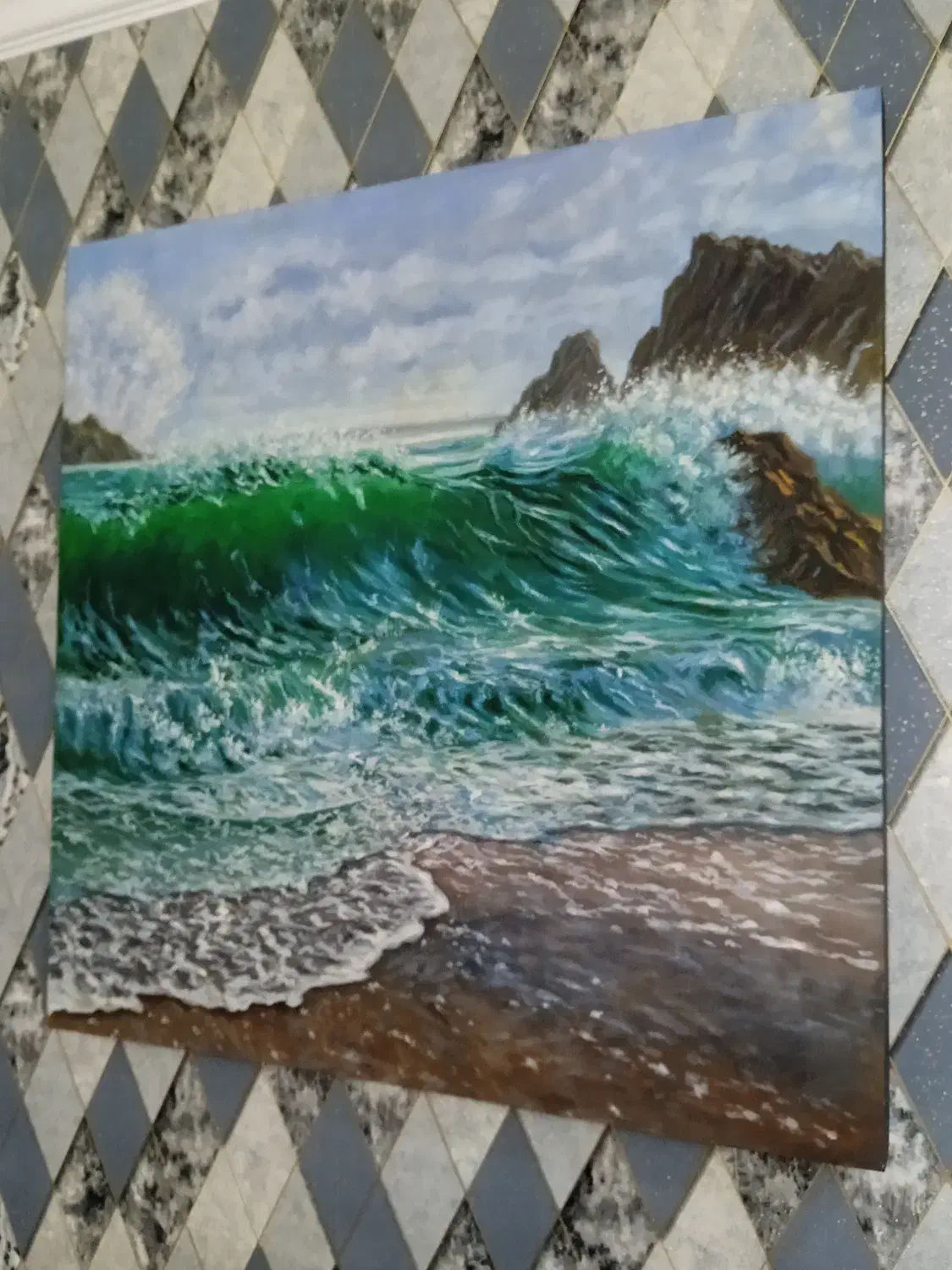 دو عدد تابلو نقاشی رنگ روغن|تابلو، نقاشی، عکس|تهران, امیریه|دیوار