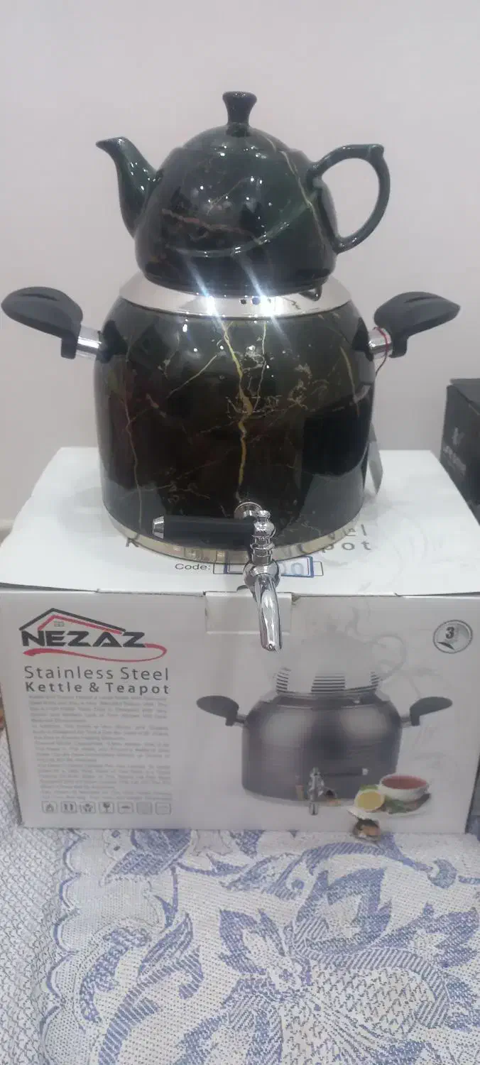 کتری شیردار کف چدن|قوری، کتری، قهوه‌ساز دستی|تربت‌حیدریه, حیدرآباد|دیوار