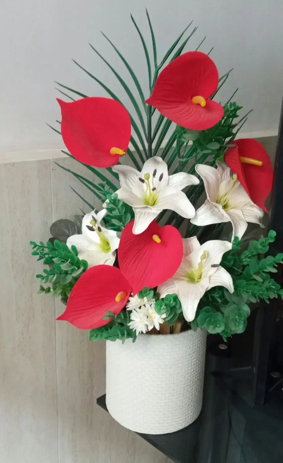 گلهای رومیزی و گلدان کنار سالنی|صنایع دستی و سایر لوازم تزئینی|تبریز, |دیوار