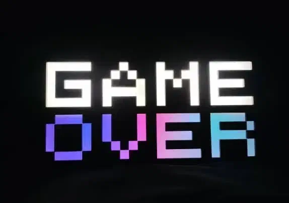 لایت باکس GAME OVER سالم|کنسول، بازی ویدئویی و آنلاین|تبریز, |دیوار