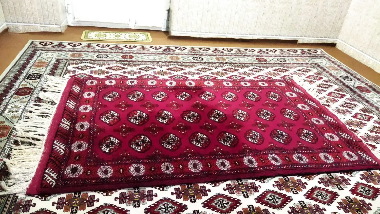 قالیچه دستباف ترکمن|فرش|گنبد کاووس, |دیوار